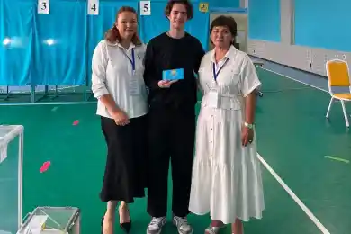 Олимпийский чемпион Михаил Шайдоров проголосовал в Алматы