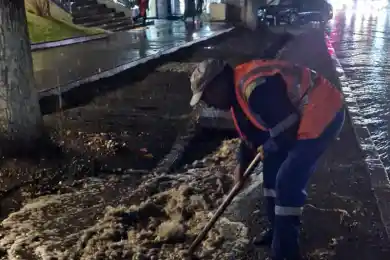 В Алматы после ливня и ветра власти обратились к горожанам