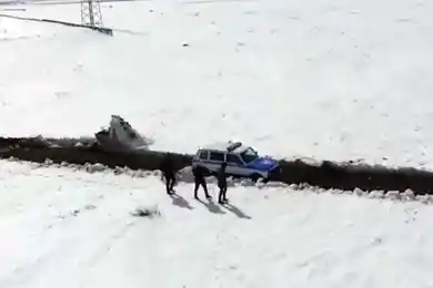 Полиция Нур-Султана показала погоню за нарушителями границы блокпостов 