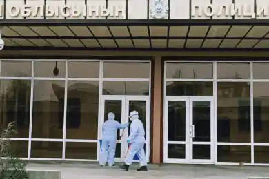 Полиция очистилась: в кабинетах туркестанских полицейских провели дезинфекцию