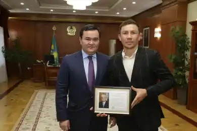 Касымбек и Головкин обсудили спортивное будущее Майкудука