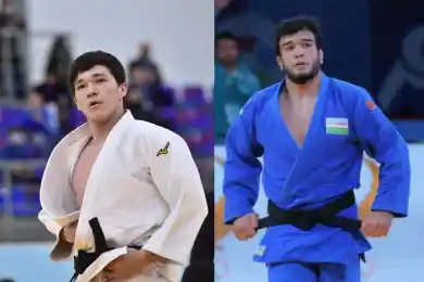 Эпическая дуэль узбекского и казахстанского дзюдоистов на ОИ в Париже