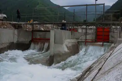 В Талгаре восстановили плотину после селя