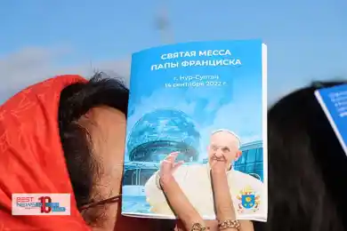 Как паломники молились на Святой Мессе Папы Римского в Нур-Султане