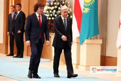 В Астане прошла церемония встречи Премьер-министра Грузии