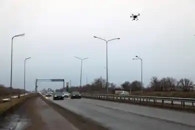 В Астане дроны прилетают к нарушителям ПДД