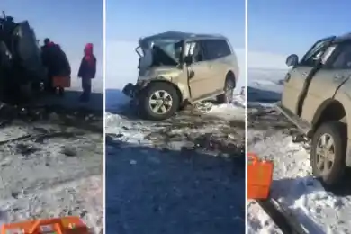 Лобовое столкновение иномарок в Костанайской области: погибли семь пассажиров