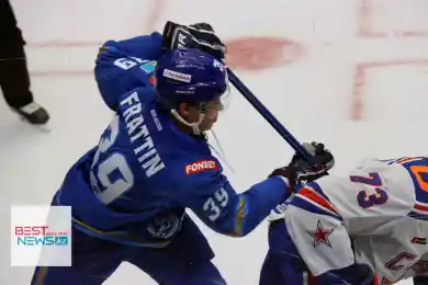 Лучшие фото-моменты матча Барыс-СКА