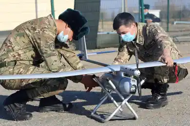 В Таразе впервые собрали операторов военных беспилотников артиллерийских частей