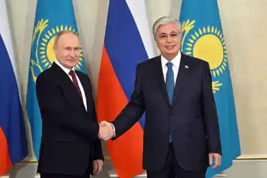 Касым-Жомарт Токаев поздравил Владимира Путина