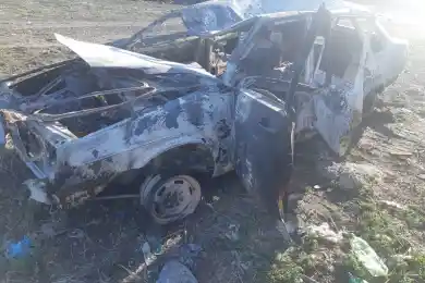 В СКО парень угнал «ВАЗ 21099» и сжёг автомобиль - фото