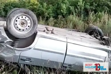 Под Семеем мужчина на автомобиле сбросился с горы высотой 330 м