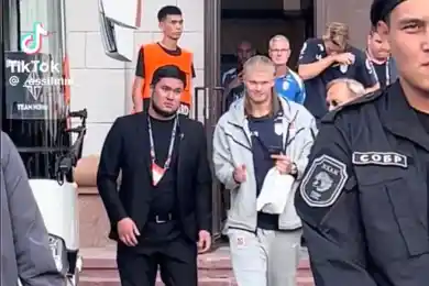 СОБР и секьюрити охраняют Холланда в Алматы 