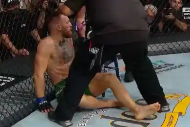 Порье досрочно победил Макгрегора, ирландец сломал ногу