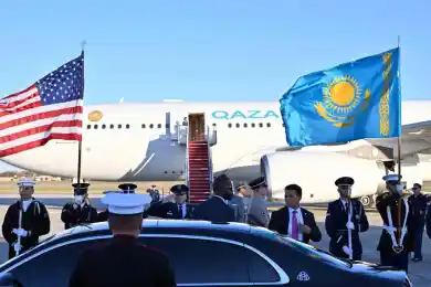 Президент Казахстана прибыл с визитом в Вашингтон