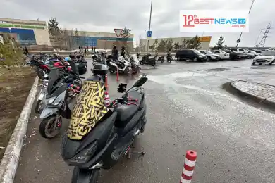 В Астане поместили на штрафстоянку 5 мопедов