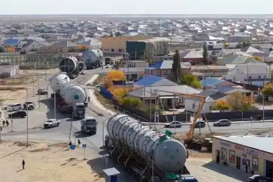 Для строящегося завода "КМГ" доставят 1600 тонн груза