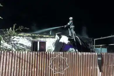 Сгорел дом убитого Шерзата Болата в Талгаре