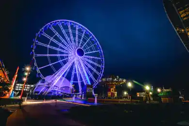 В Астане произошло возгорание на колесе обозрения