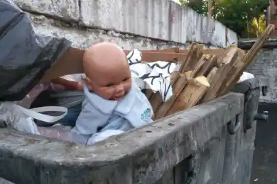 В Костанае женщина, выбросившая новорожденного в контейнер, получила условный срок