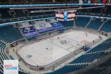 Как спрятали пустые трибуны на матче Барыс-Куньлунь