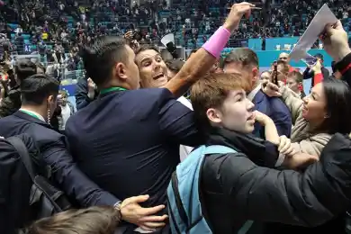 Как Джокович и Надаль развлекали любителей тенниса в Нур-Султане