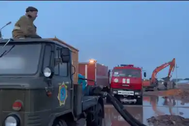 В селе под Астаной прорвало часть искусственного канала