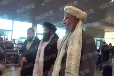 Талибы прилетели в Москву - видео