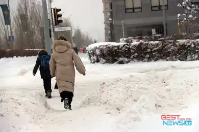 Снегопад, ветер: погода по Казахстану на 2 декабря