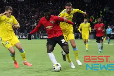 Яркая победа "Астаны" в матче с "Манчестер Юнайтед": лучшие фото-эпизоды