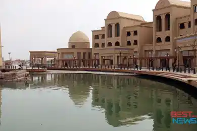 В Туркестане откроют грандиозный «Караван Сарай» на воде - видео