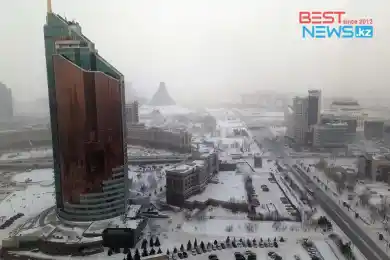 В Нур-Султане сильный ветер и мороз до -25 - фото, видео