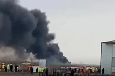 Пассажирский самолёт, летевший из Баку в Грозный, потерпел крушение в Актау