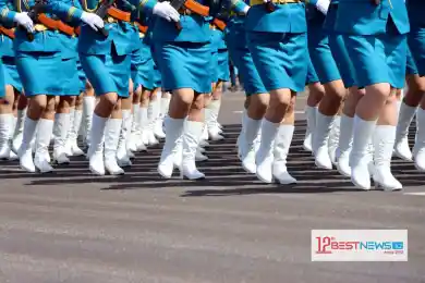 Как прошёл военный парад в Астане