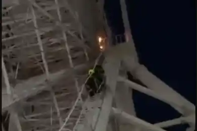 Возгорание на колесе обозрения в Астане потушили