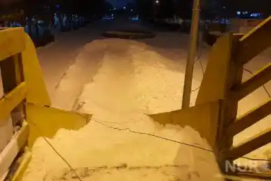 Горку перевязали проволокой в Караганде: акимат принял странное решение