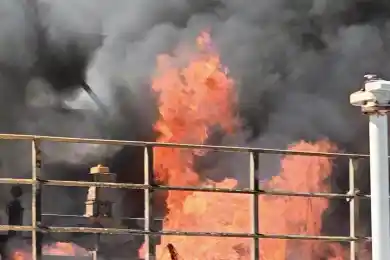 Пожар на Атырауском НПЗ тушили 65 пожарных по повышенному рангу 
