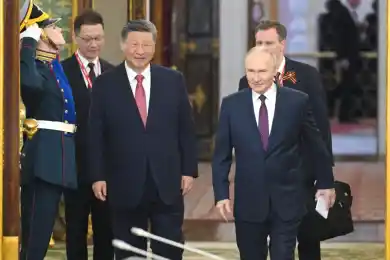 Владимир Путин и Си Цзиньпин проводят переговоры в Кремле