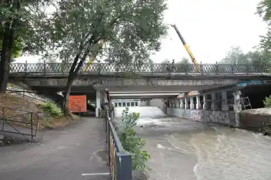 Реконструкция моста через реку Есентай: после реконструкции будут высажены 600 деревьев