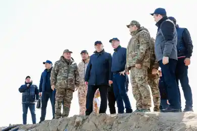 Канат Бозумбаев проверил готовность населенных пунктов в зоне возможного подтопления