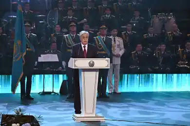 Поздравление Главы государства Касым-Жомарта Токаева с Днем защитника Отечества