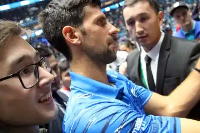 Как охрана выручила Новака Джоковича после матча с Надалем