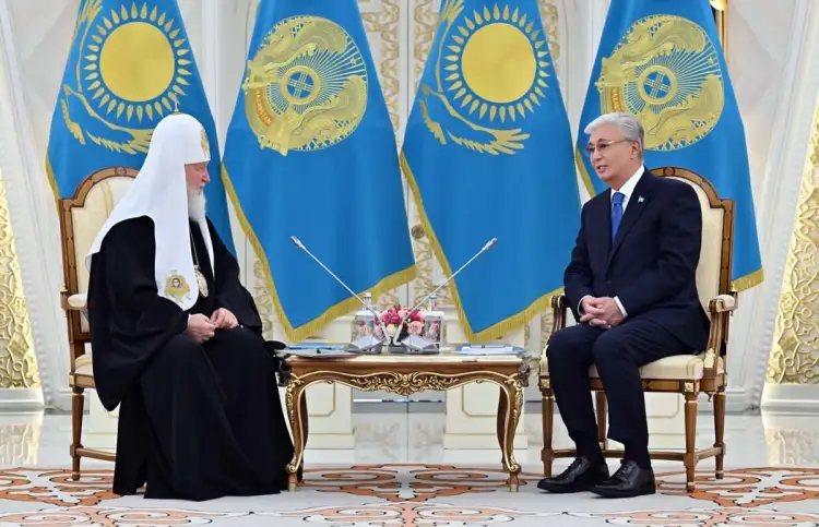 Президент Казахстана провел встречу с Патриархом Московским и всея Руси Кириллом