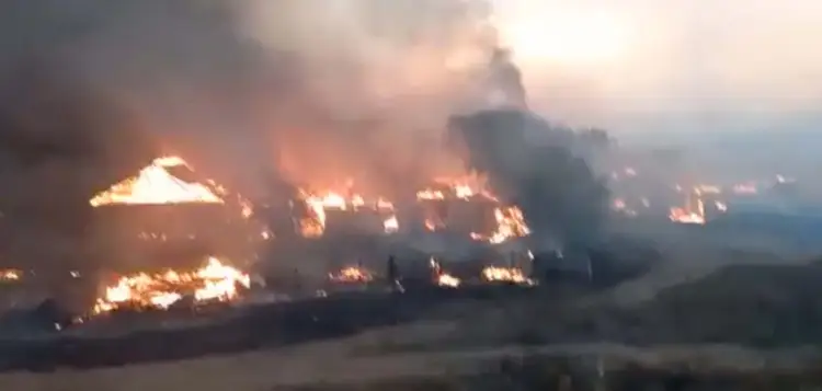 Из-за пожаров в Костанайской области остановили пассажирские поезда