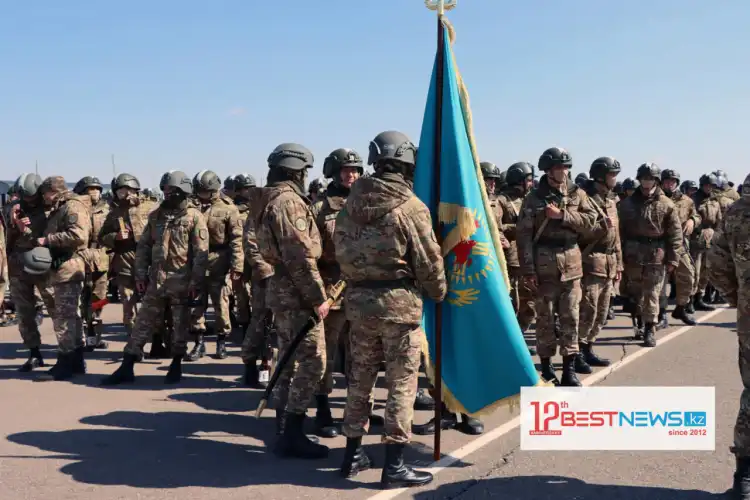 Как главред Bestnews.kz Жанар Сердалина готовилась к параду вместе с военнослужащими Нацгвардии РК