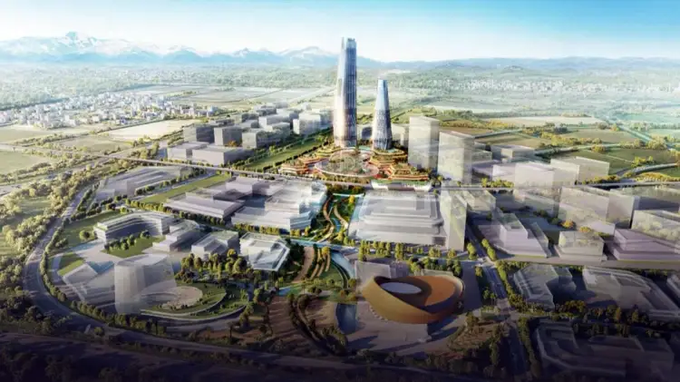 Олжасу Бектенову показали макеты небоскребов для города Алатау