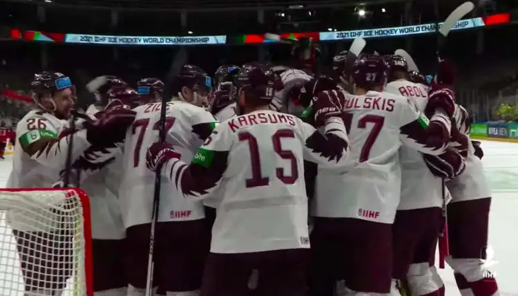 Латвия сотворила сенсацию в матче с Канадой