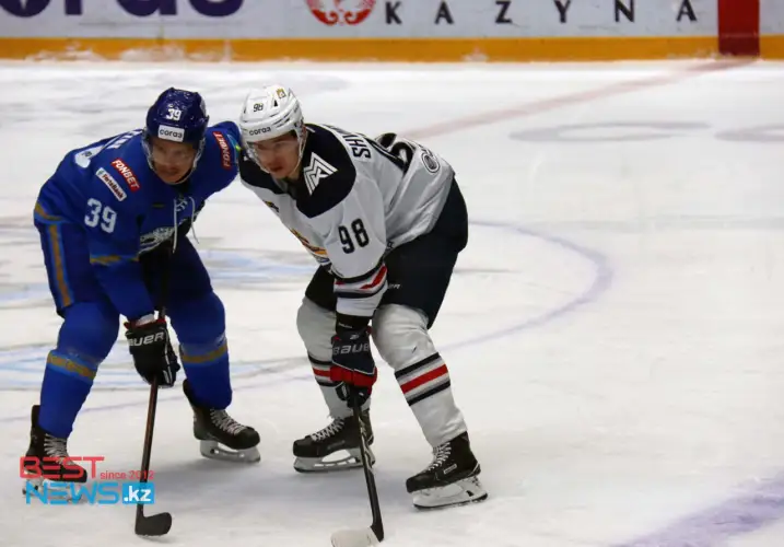 Фото с матча Барыс-Металлург