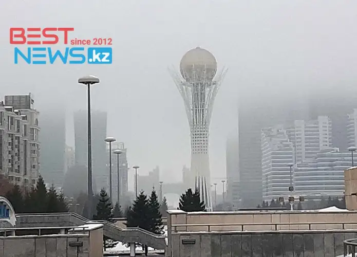 В Нур-Султане сильный туман, будьте осторожны на дорогах