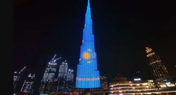 МИД опроверг платное размещение флага РК на Бурдж Халифа